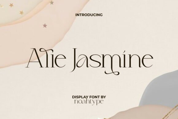 Alie Jasmine: A Serif Display Font with Editorial Grace