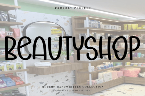 Beauty Shop: A Display Font for Modern Web Design