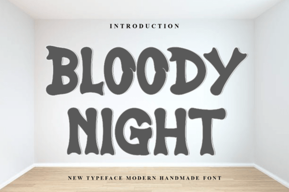 Bloody Night: A Bold Font for Digital Design
