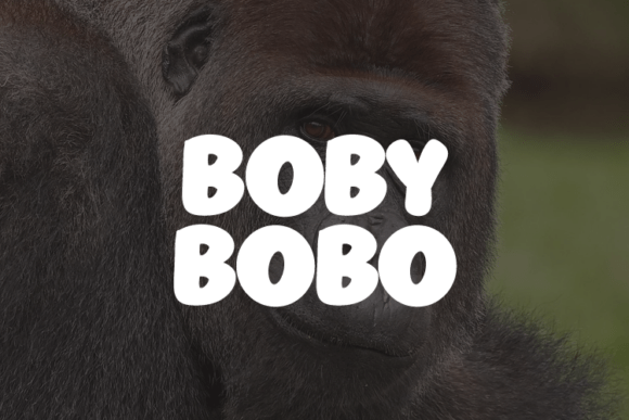 Boby Bobo: A Bold Statement in Display Typography