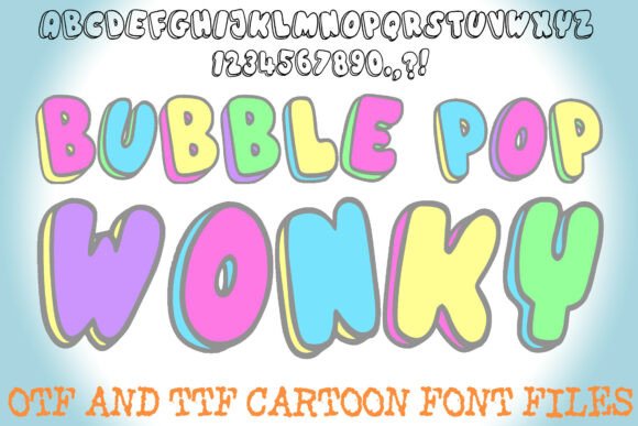 Bubble Pop Wonky: A Vibrant Display Font for Web Design