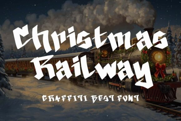 Christmas Railway: A Bold Typeface for Campaign Impact