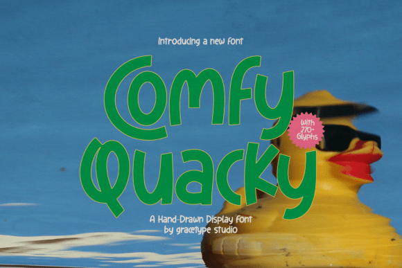 Comfy Quacky: A Playful Display Font for Web Design