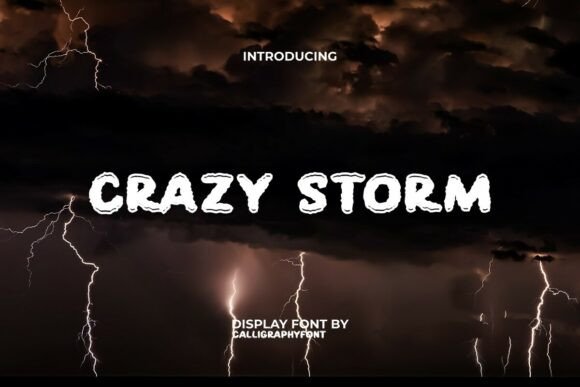 Crazy Storm Font for Handmade Creators