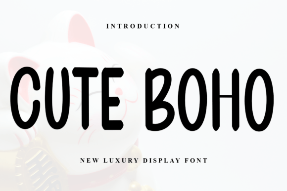 Cute Boho Display Font for Handmade Creators