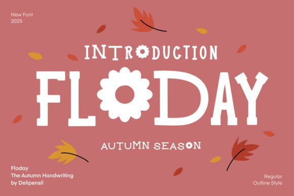 Floday: A Warm Typographic Accent for Editorial Design