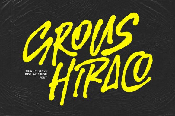 Grous Hiraco: The Bold Font for Impactful Digital Design