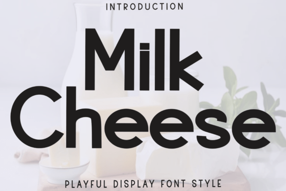 Milk Cheese: A Festive Font for Creative Crafters