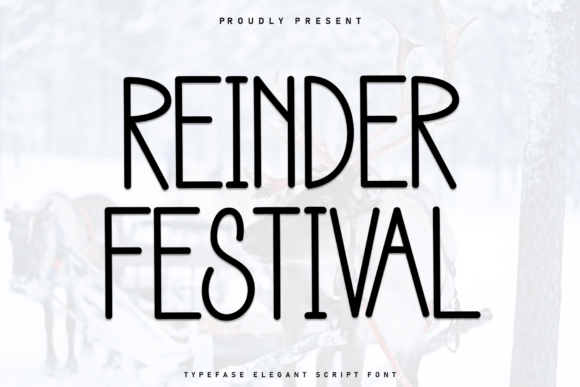 Reinder Festival: A Handwritten Display Font for Editorial Design
