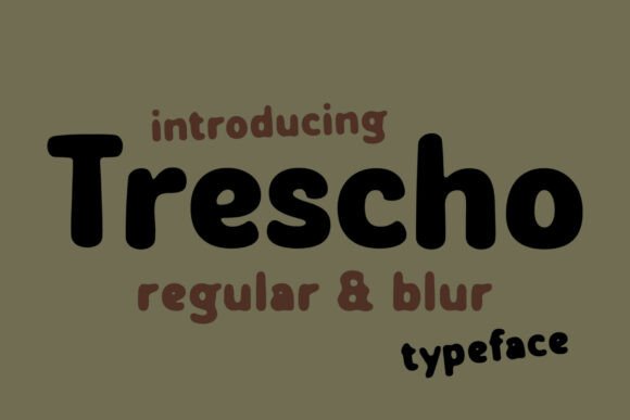 Trescho: A Playful Typeface for Editorial Design
