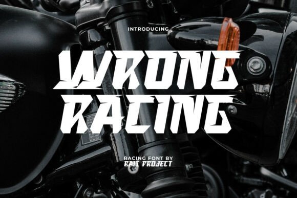 Wrong Racing: A Bold Font for Crafters and Product Creators